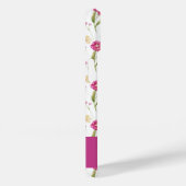 Pink Purple Custom Name Watercolor Wildflower Case-Mate iPhoneケース (裏面 / 右)