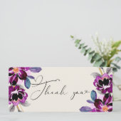 Pink Purple Floral Heart Embellished Thank You  (スタンド正面)