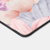 Pink & Purple Floral Pattern デスクマット (コーナー)