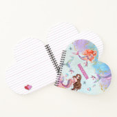 Pink Purple Glitter Mermaids Add Name ノートブック (内部)
