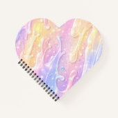 Pink & purple pastel colours AI art  ノートブック (正面)