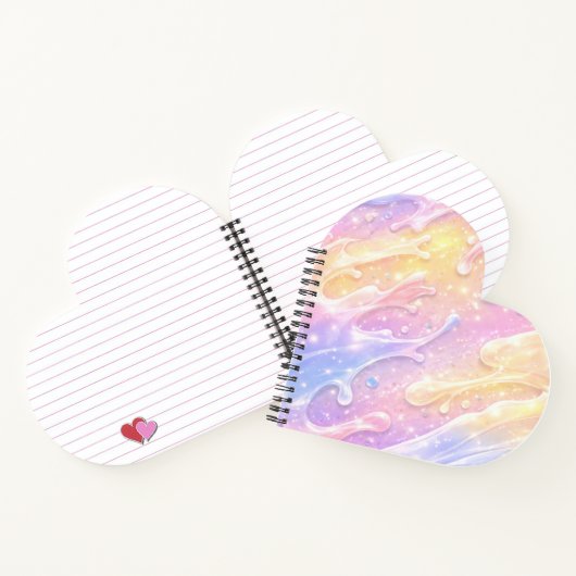 Pink & purple pastel colours AI art  ノートブック (内部)