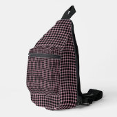 Pink Purple Plaid Checker Seamless Pattern スリングバッグ (右コーナー)