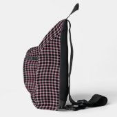 Pink Purple Plaid Checker Seamless Pattern スリングバッグ (右)