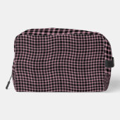 Pink Purple Plaid Checker Seamless Pattern Toiletr ドップキット (裏面)