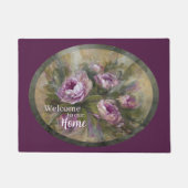 Pink / Purple Roses ドアマット (正面)