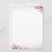 Pink Purple Sequin Soccer Girl Birthday 招待状 (裏面)