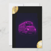 Pink Purple VIP Party Bus Invitation 招待状 (裏面)