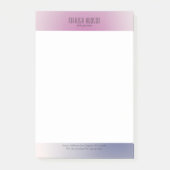 Pink Purple White Minimalist Aesthetic Gradient ポストイット (正面)