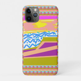 Pink Purple Yellow Sunset Yacht iPhone 11 Proケース