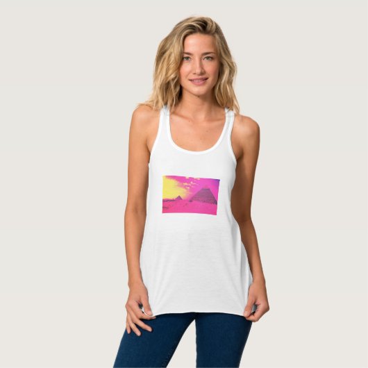 Pink Pyramids T-Shirt Tank Top タンクトップ (正面フル)