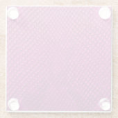 Pink Python：スネークスキンテクスチャ。 ガラスコースター (裏面)