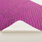 Pink Python:スネークスキンテクスチャ。 シェルパブランケット (3/4)