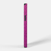 Pink Python:スネークスキンテクスチャ。 iPhoneケース (右側面)