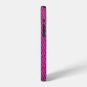 Pink Python:スネークスキンテクスチャ。 iPhoneケース (左側面)