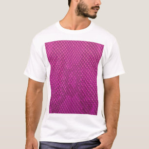 Pink Python:スネークスキンテクスチャ。 Tシャツ