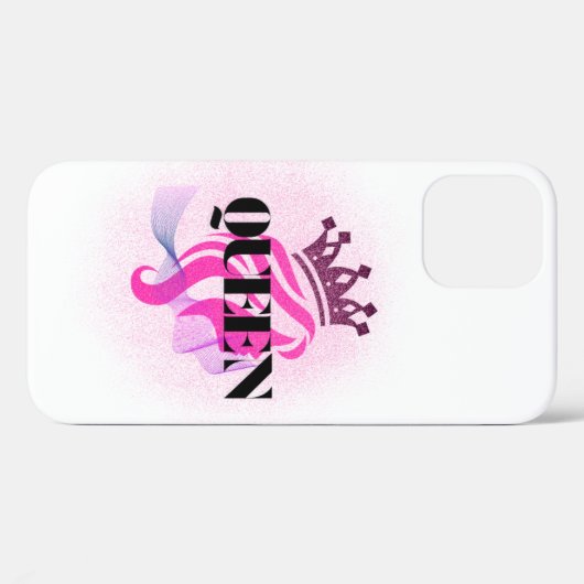 Pink Queen Crown Design – Confident Feminine Power Case-Mate iPhoneケース (裏面 (横))