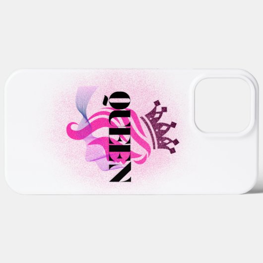 Pink Queen Crown Design – Confident Feminine Power Case-Mate iPhoneケース (裏面 (横))