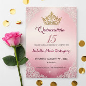 Pink Quinceañera Invitations 招待状