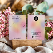 pink rainbow holographic necklace earrings display