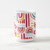 Pink Rainbow Mug – Cute Soft Pastel Coffee Cup コーヒーマグカップ (中央)