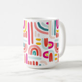 Pink Rainbow Mug – Cute Soft Pastel Coffee Cup コーヒーマグカップ (正面右)