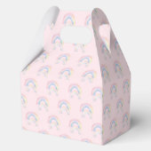 Pink Rainbow Six Seven 67 Birthday Favor Boxes フェイバーボックス (裏面)