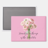 Pink Ranunculus Flowers   マグネット (正面/裏面)