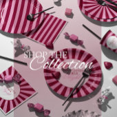 Pink red argyle pattern Wrapping paper ラッピングペーパー