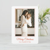 Pink & Red Bow Preppy Coquette Single Girl Mom シーズンカード (スタンド正面)