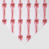 Pink Red Bows Christmas Holiday 薄葉紙 (詳細)