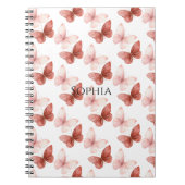 Pink Red Butterflies   ノートブック (正面)