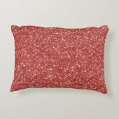 Pink Red Butterflies Glitter アクセントクッション (裏面)