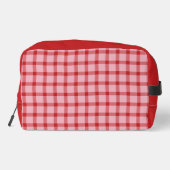 Pink + Red Checkered Bridesmaid ドップキット (裏面)