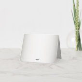 Pink Red Floral Geometric Watercolor Wedding Party サンキューカード (裏面)