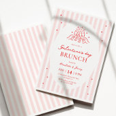 Pink Red Galentine's Party Invitation 招待状