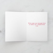 Pink Red Hand Drawn Cherry On Top Valentines Day シーズンカード (内部)