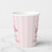 Pink & Red Heart Lingerie Bachelorette Panty Party 紙コップ (左)