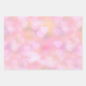 Pink Red Heart Xo Xo ラッピングペーパーシート (正面2)