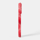 Pink & Red Hearts Bubble Pattern iPhoneケース (右側面)