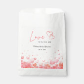 Pink & Red Love is in the Air Bridal Shower  フェイバーバッグ (正面)