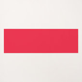 Pink Red Strawberries Floral  Pattern Monogram ヨガマット (裏面(横))