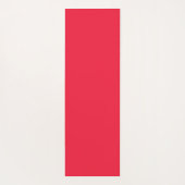 Pink Red Strawberries Floral  Pattern Monogram ヨガマット (裏面)