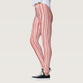 Pink Red Stripes レギンス (左)