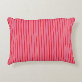 Pink Red Stripes, Modern, Elegant  アクセントクッション