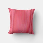 Pink Red Stripes, Modern, Elegant  Throw Pil クッション (正面)