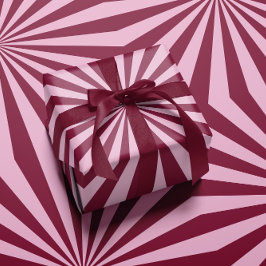 Pink red swirly Wrapping paper ラッピングペーパー