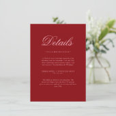 Pink Red Valentines Elegant Neutral Details Card エンクロージャーカード (スタンド正面)