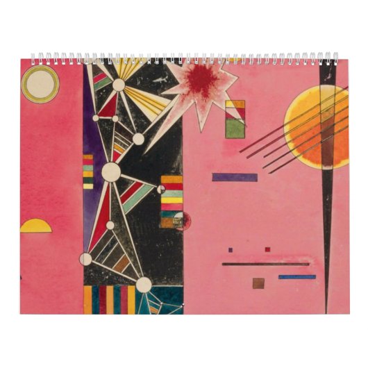 Pink Red Wassily Kandinsky カレンダー (カバー)