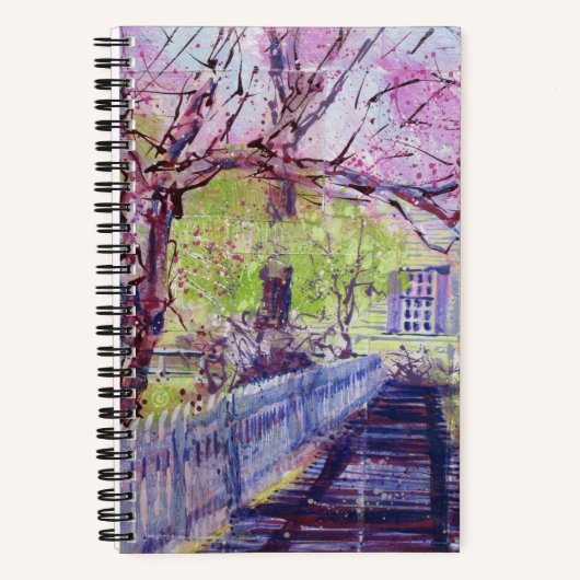 Pink Redbud Blossoms At Williamsburg Virginia      ノートブック (正面)